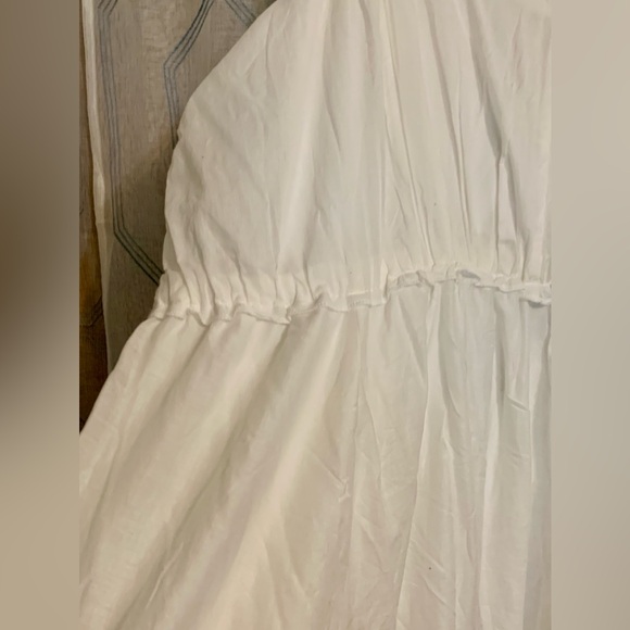 Lane Bryant 26 3X NWT Cotton eyelet midi beach wedding dress - Picture 5 of 10